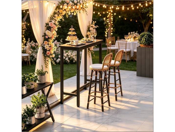 Table de banquet élégante table à manger table de cuisine table de bar console (table seule)