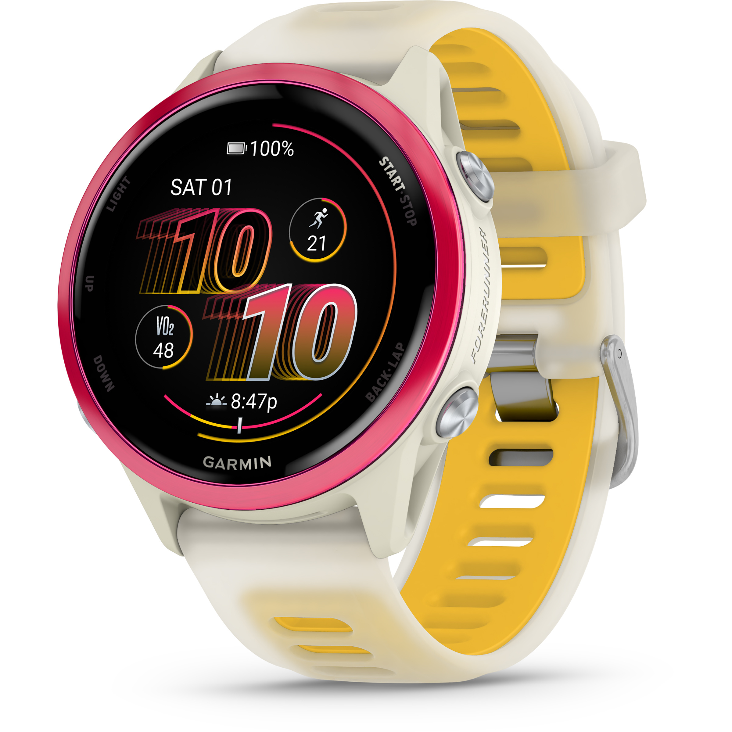 Garmin Forerunner 570 - 42 mm GPS-Uhr GPS Uhren weiss Größe 42mm Trailrunning | Training & Fitness | Rennrad | Laufen