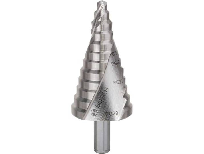 Bosch Professional HSS Trapboor (met 1/4 inch -zeskantschacht, Ø 4-20 mm, 9 treden) Durchmesser: 6.0-37.0