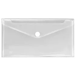 Veloflex Dokumententasche, DIN lang, PP-Vollkunststoff, transparent