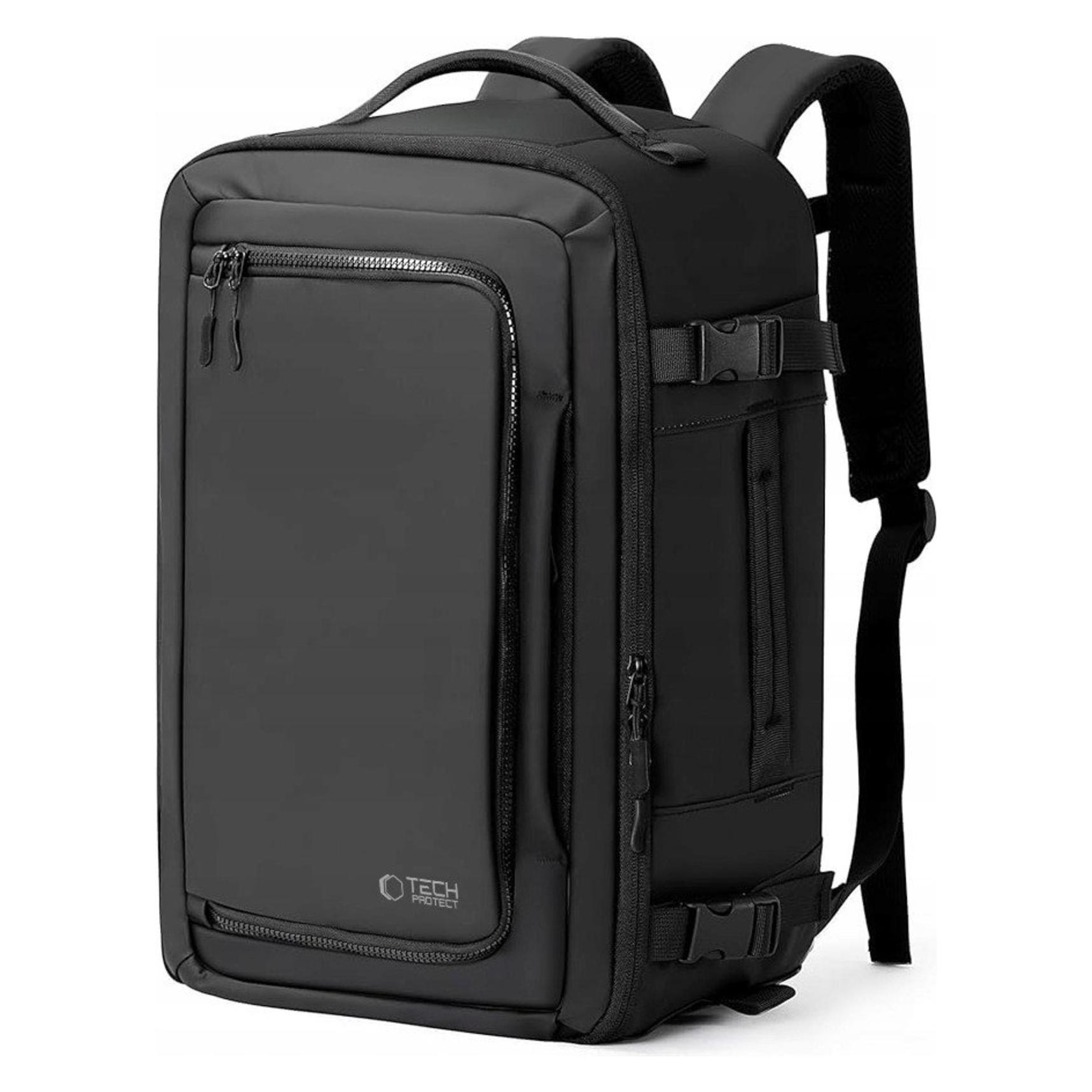 Tech-Protect Defender S50 Rucksack für Ryanair & Wizzar, 20 l Laptop, Schwarz (20 l) (5906302368808)