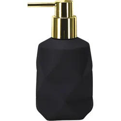 Kleine Wolke Seifenspender Golden Crackle, schwarz 8x17x8cm/200ml