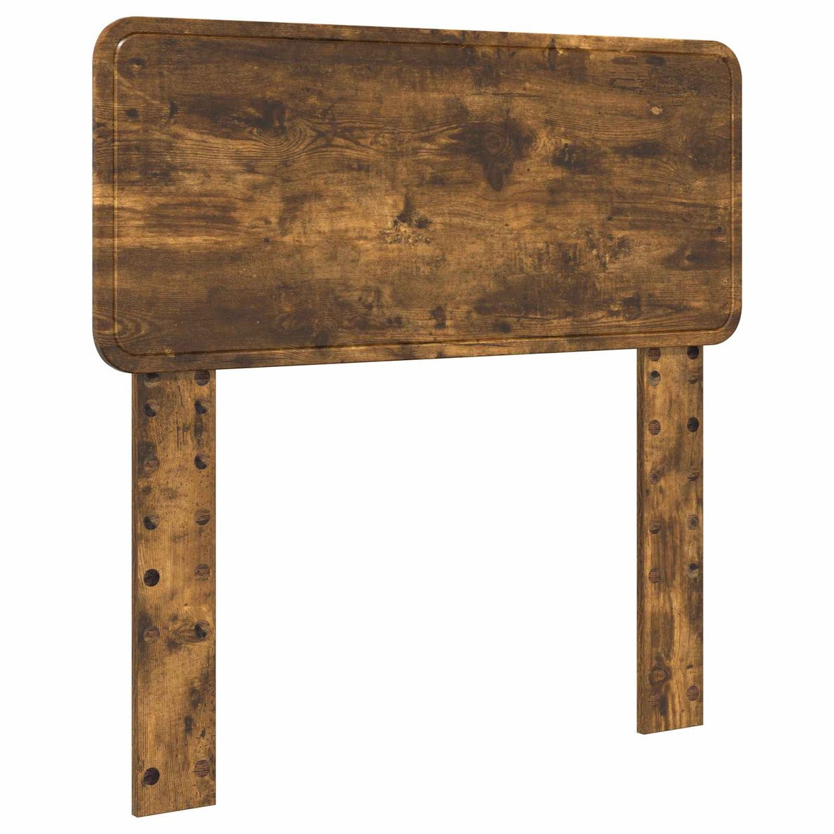 vidaXL Hoofdbord - Rook - Eiken - Bewerkt hout