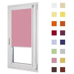 Kassettenrollo, Glasleistenrollo guenstig nach Maß oder in Standardgroeßen, Farbe rosa