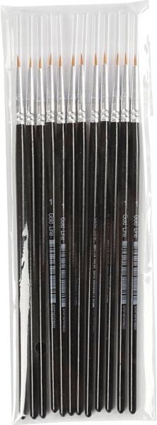 Gold Line Pensler   2 Mm   Runde   12 Stk.
