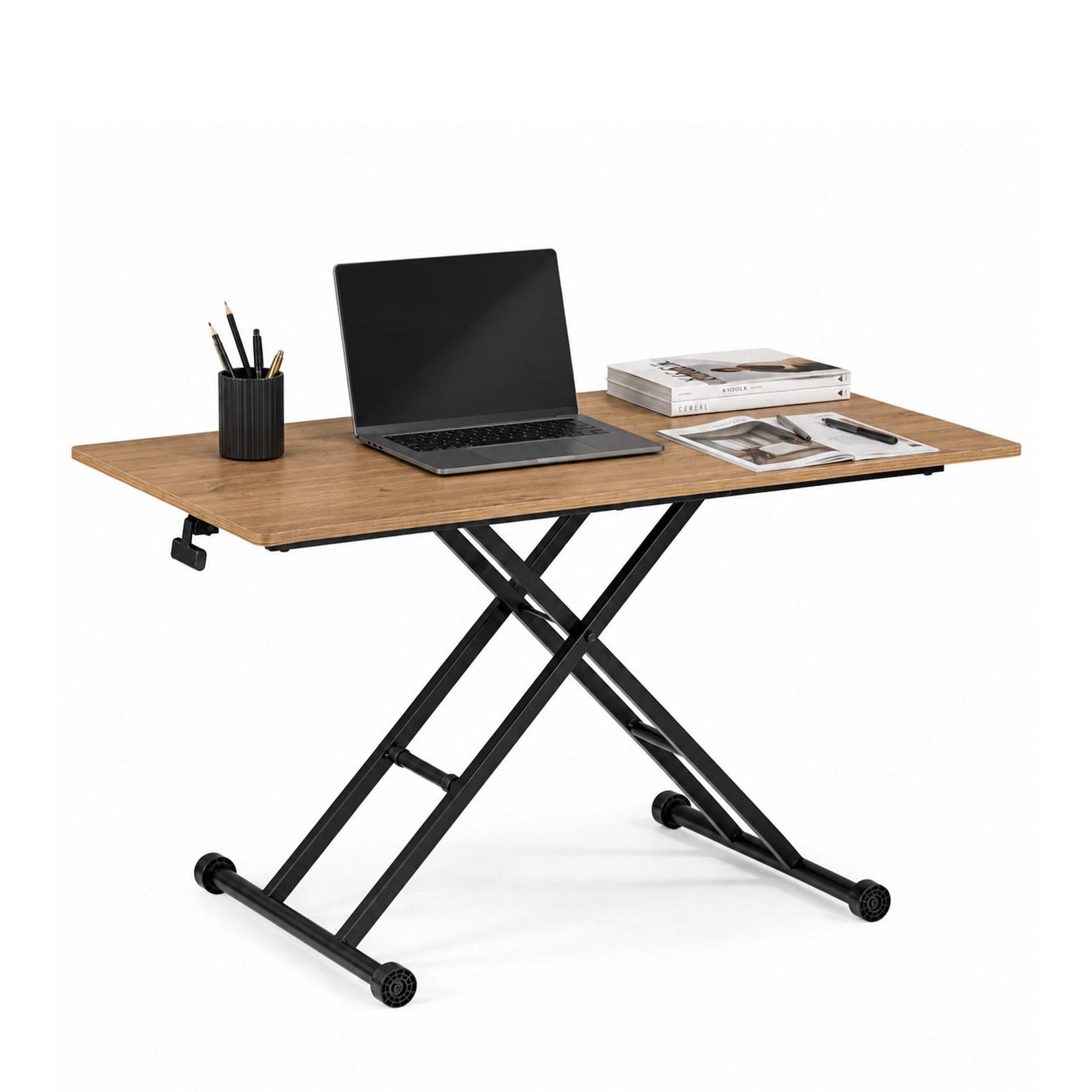 hjh OFFICE Klappschreibtisch Worktime Lift MDF Platte, Gestell aus Stahl