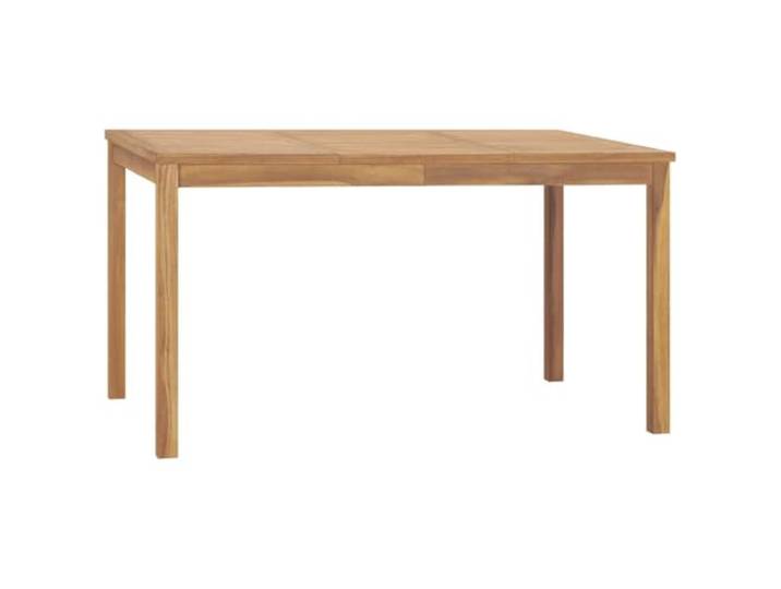 vidaXL Teak Massiv Garten Esstisch Gartentisch Holztisch Gartenmöbel Tisch Terrassentisch Balkontisch Massivholztisch Innen Außen 140x80x77cm