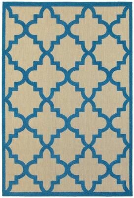 Style Haven Cara Mixed Pile Quatrafoil Lattice Indoor/ Outdoor Area Rug
