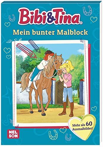 Bibi & Tina: Mein bunter Malblock: Malvorlagen für Jungen und Mädchen ab 4 Jahren - Preis vom 11.10.2026 15:43:13 h
