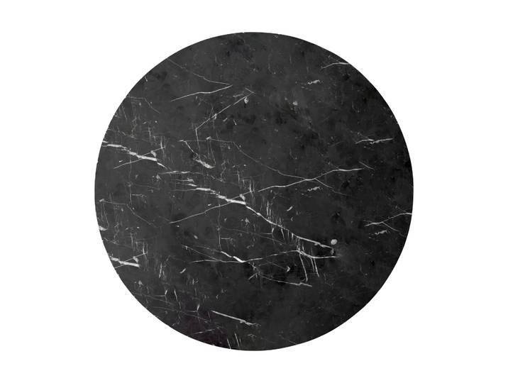 Audo Copenhagen Androgyne Tischplatte für Beistelltisch Nero Marquina, Ø65 cm