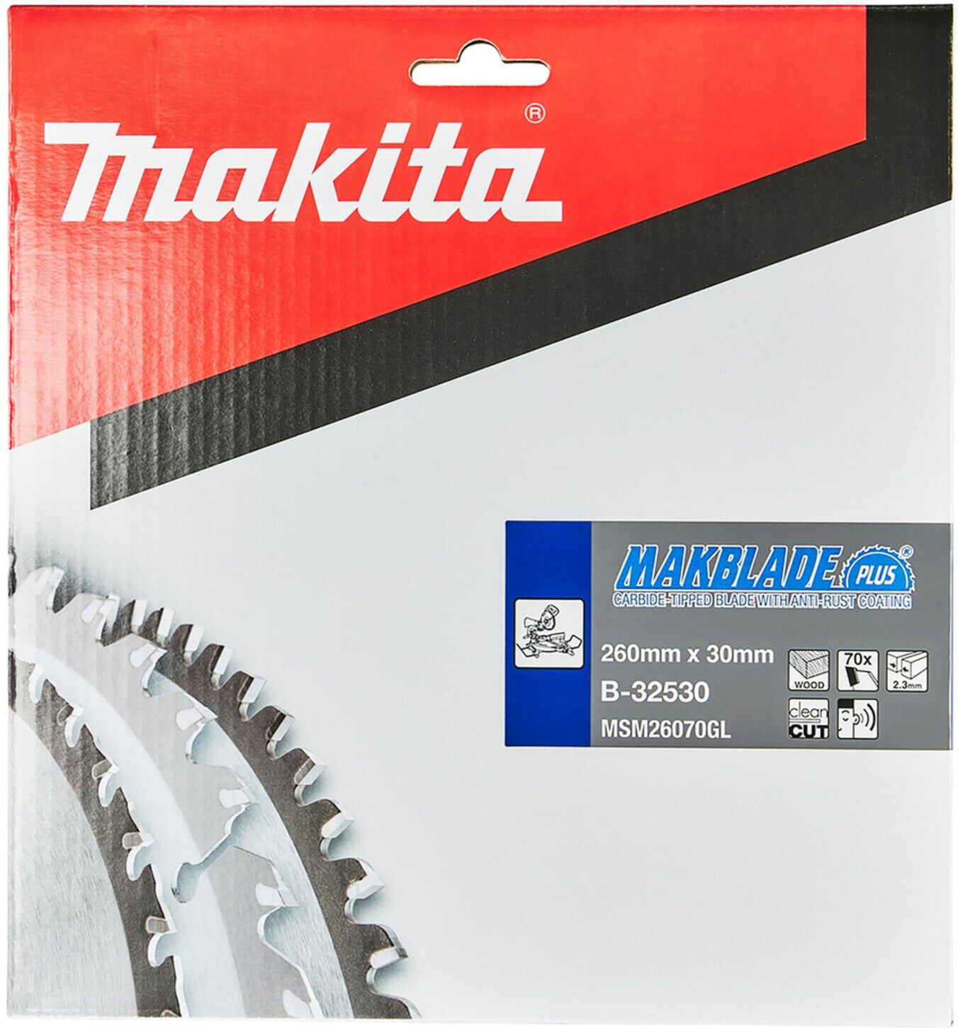 Makita MAKBLADE+Sägeblatt 260x30x70Z (B-32530))