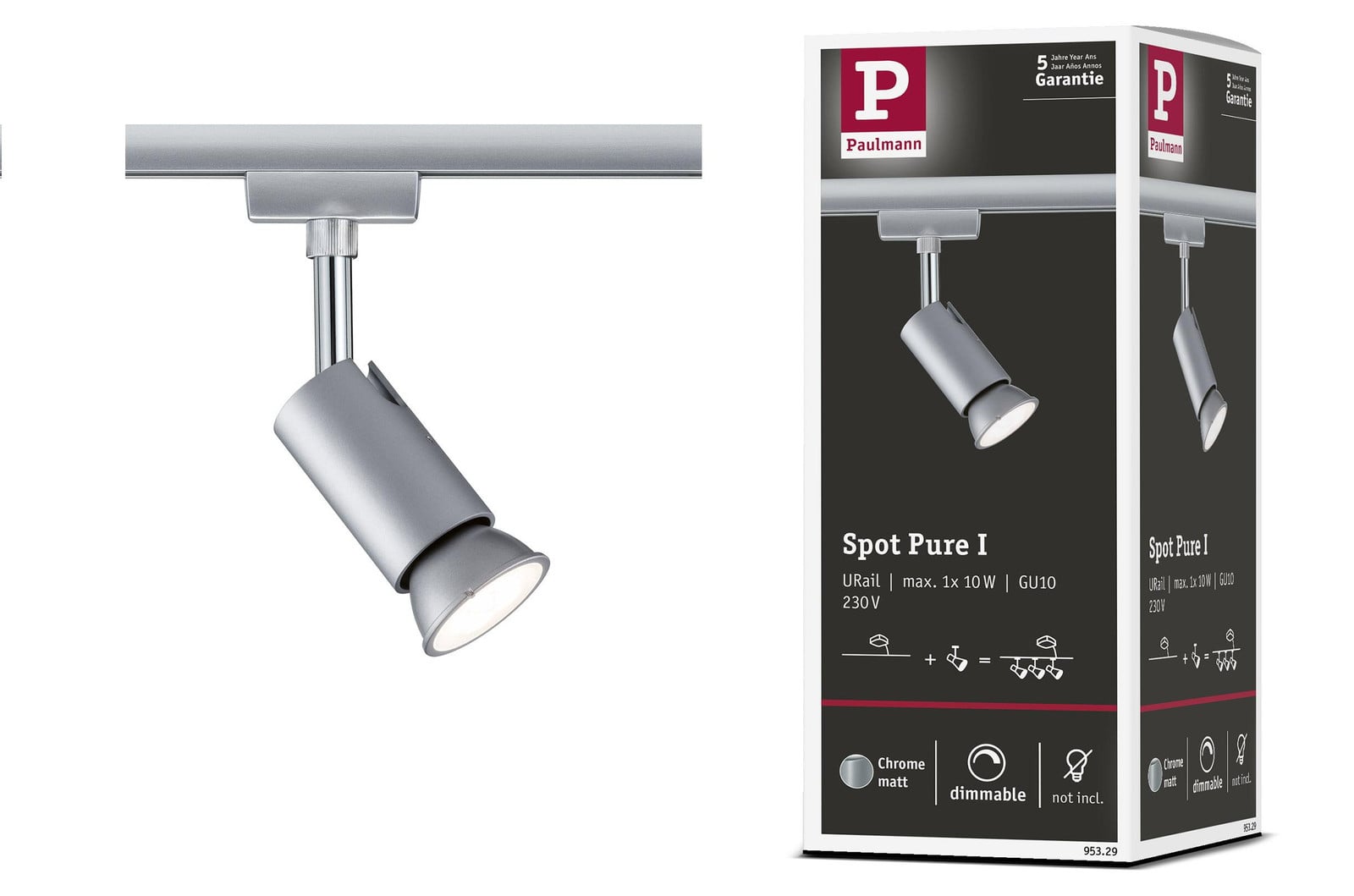 Paulmann URail Pure I individuele spot voor spotsysteem