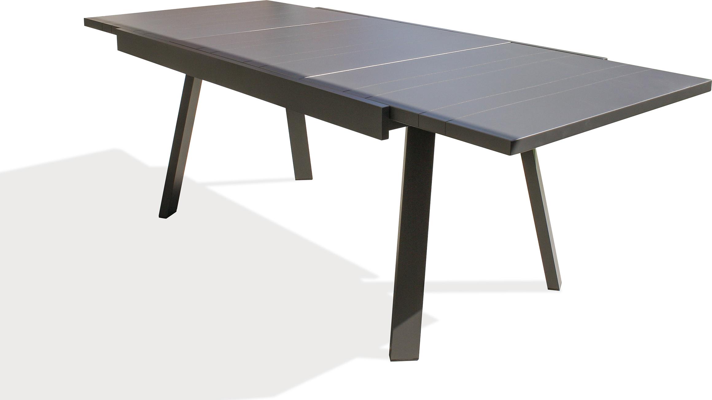 Ausziehbarer Gartentisch 8 Personen, Aluminium