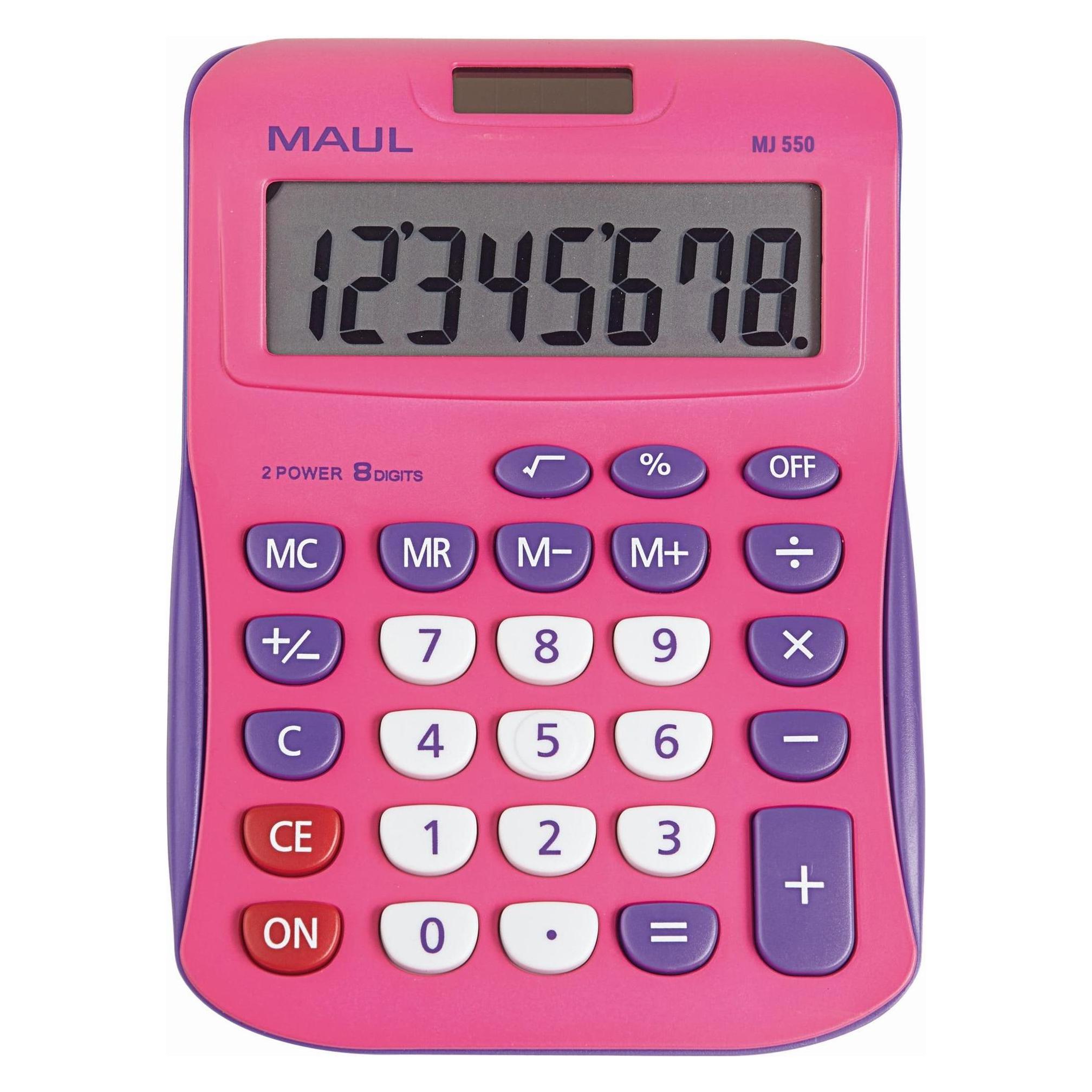 Maul Taschenrechner MJ550 Junior Pink (Solarenergie) (7263422)