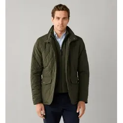 Hackett London für Herren. HM4000242 Grüne Paddock-Jacke (S), Lässig, Polyester