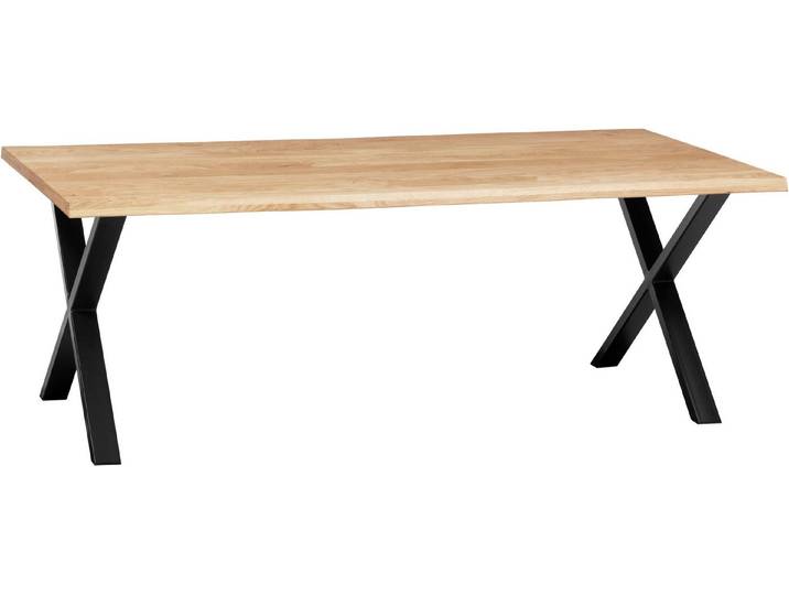 OMG Design Esstisch Glasgow (1-St), Eiche Massivholz geölt, mit Metall-Gestell