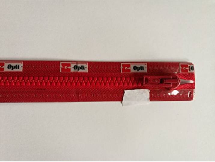 Opti P60-40-00722 ritssluiting, 100% polyester, 00722 rood, 40 cm