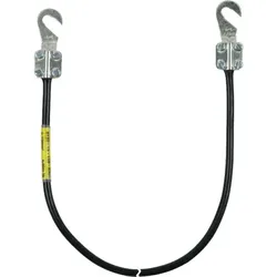 Dehn 410070 Erdungsleitung 10mm2/L 7,0m schw. m.2 Kabelschuhen (B) offen M8/M10 EL10 L7.05M 2KSO 8.10 EL10L705M2KSO810