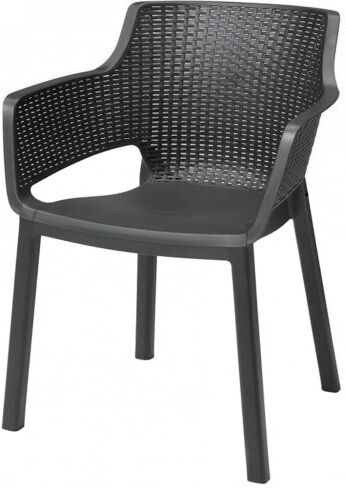 KETER EVA Chaise de jardin, 57,7 x 62,5 x 79 cm, graphite 17210109