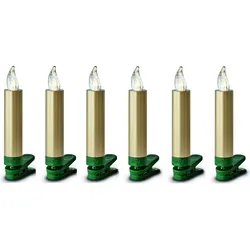 Krinner, LED Kerzen, Christbaumkerze (6x)