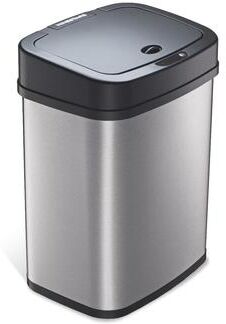 NINESTARS 3.2 Gallon Rectangular Motion Sensor Trash Can
