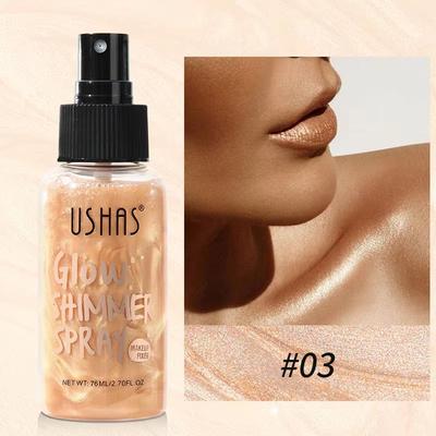 Inspired Finds USHAS 4 Color Liquid Highlighter Makeup Long Lasting Brightening Body & Facial Illuminator With Moisturizing Glow chocolate