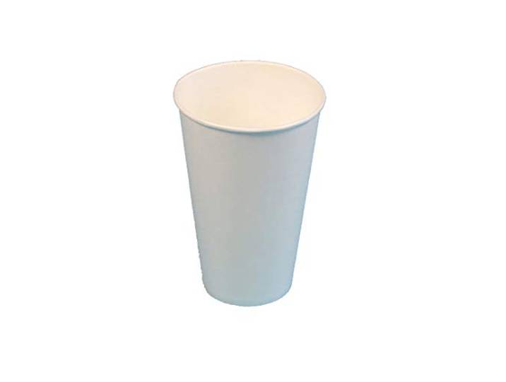 Pro DP 1000 Pappbecher Papptrinkbecher Trinkbecher Colabecher Kaltgetränkebecher Ausschankbecher Papier 0,4l 400ml weiß mit Eichstrich - Made in Germany - Inkl. Verpackungslizenz in D