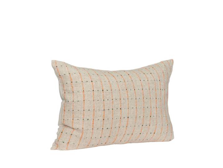 Hübsch Rhythmic Coussin Beige/Orange/Noir