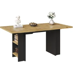 ESSTISCH ausziehbar (120-160 cm) in holzoptik anthrazit