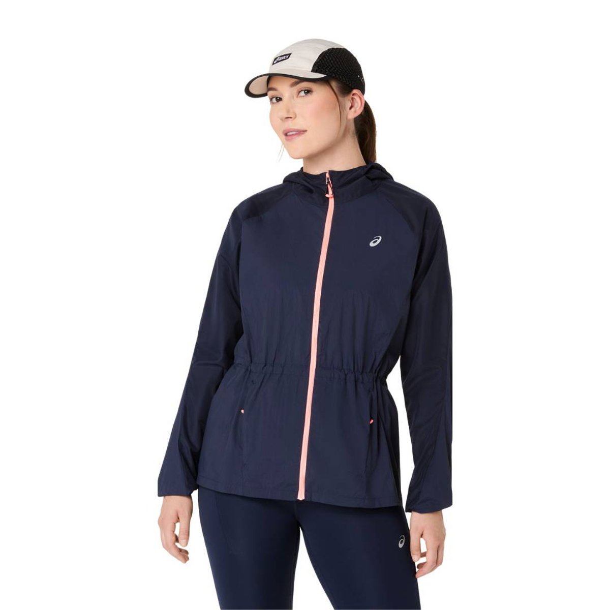 Jaqueta Asics Road Packable Azul Feminina, Tamanho M Mulher