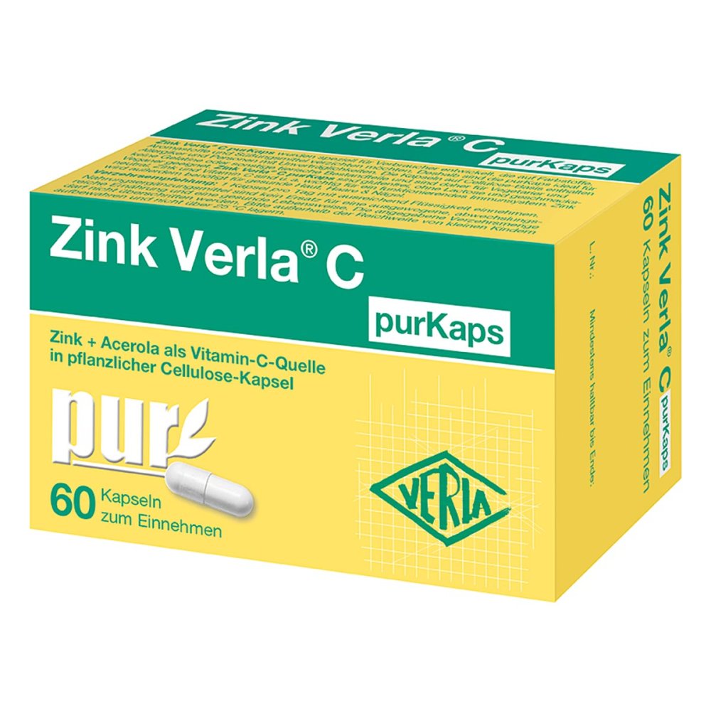 Vitamin D Verla Zink Verla C PurKaps 60stk
