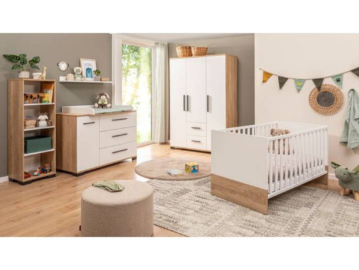Wickelkommode Elian Plus Kreideweiß Dekor