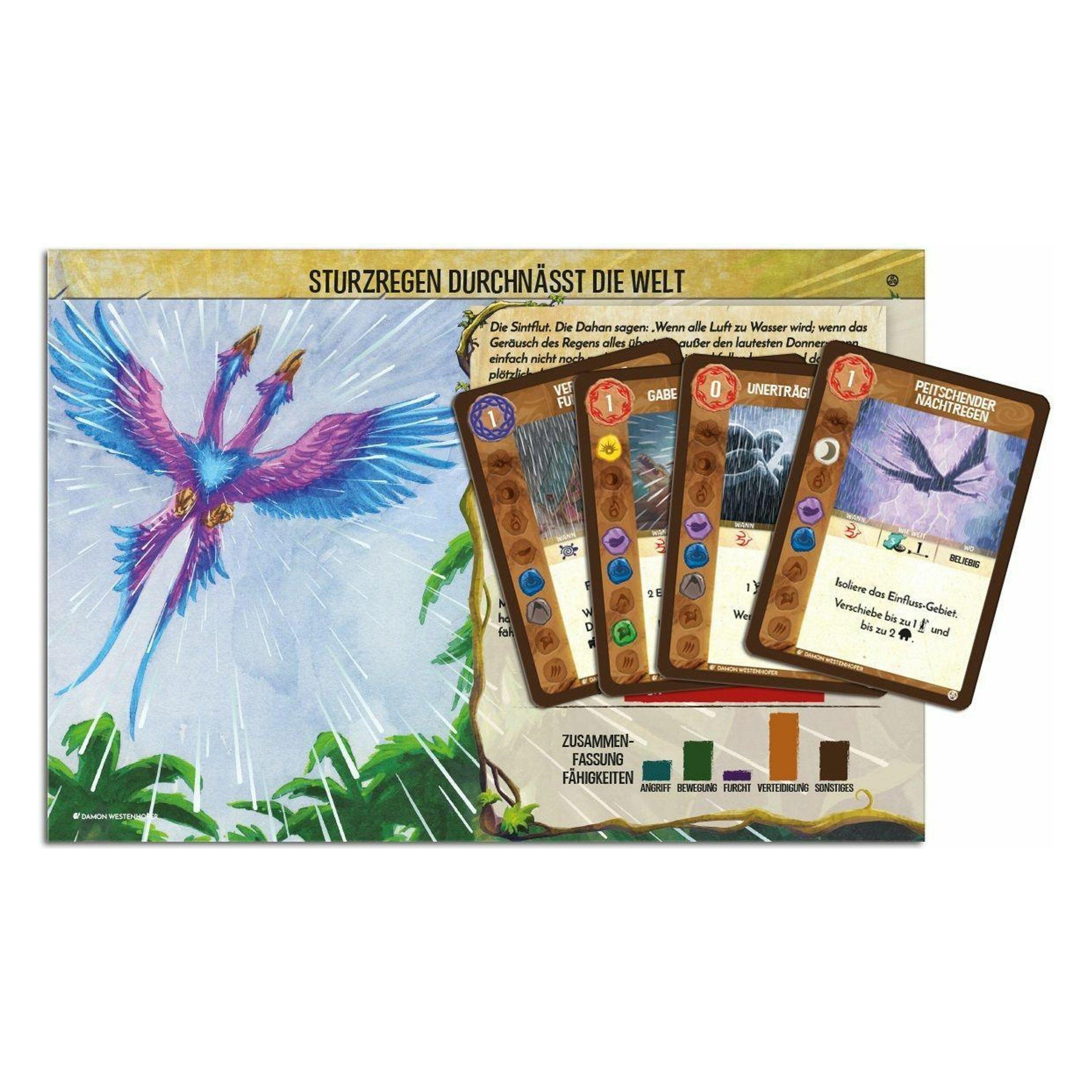 Pegasus 90008G - Spirit Island: Sturzregen durchnässt die Welt, ab 12 Jahren (DE-Erweiterung) (Deutsch, 1 - 4 Spieler) (90008G)