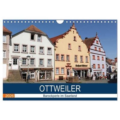 Ottweiler - Barockperle im Saarland (Wandkalender 2026 DIN A4 quer), CALVENDO Monatskalender