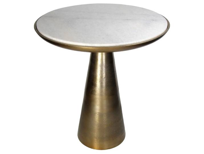 Beistelltisch Aluminium Marmor H: 50 cm Kersten