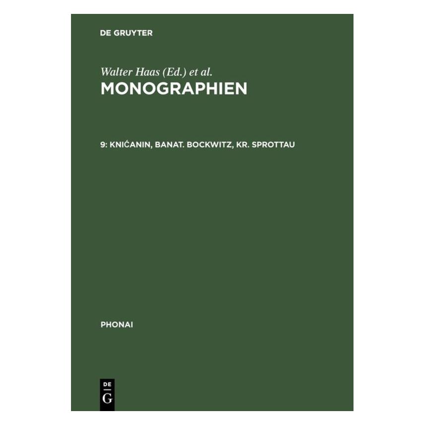 De Gruyter Phonai: Monographien 3 (Deutsch, Hardcover) (67825142)