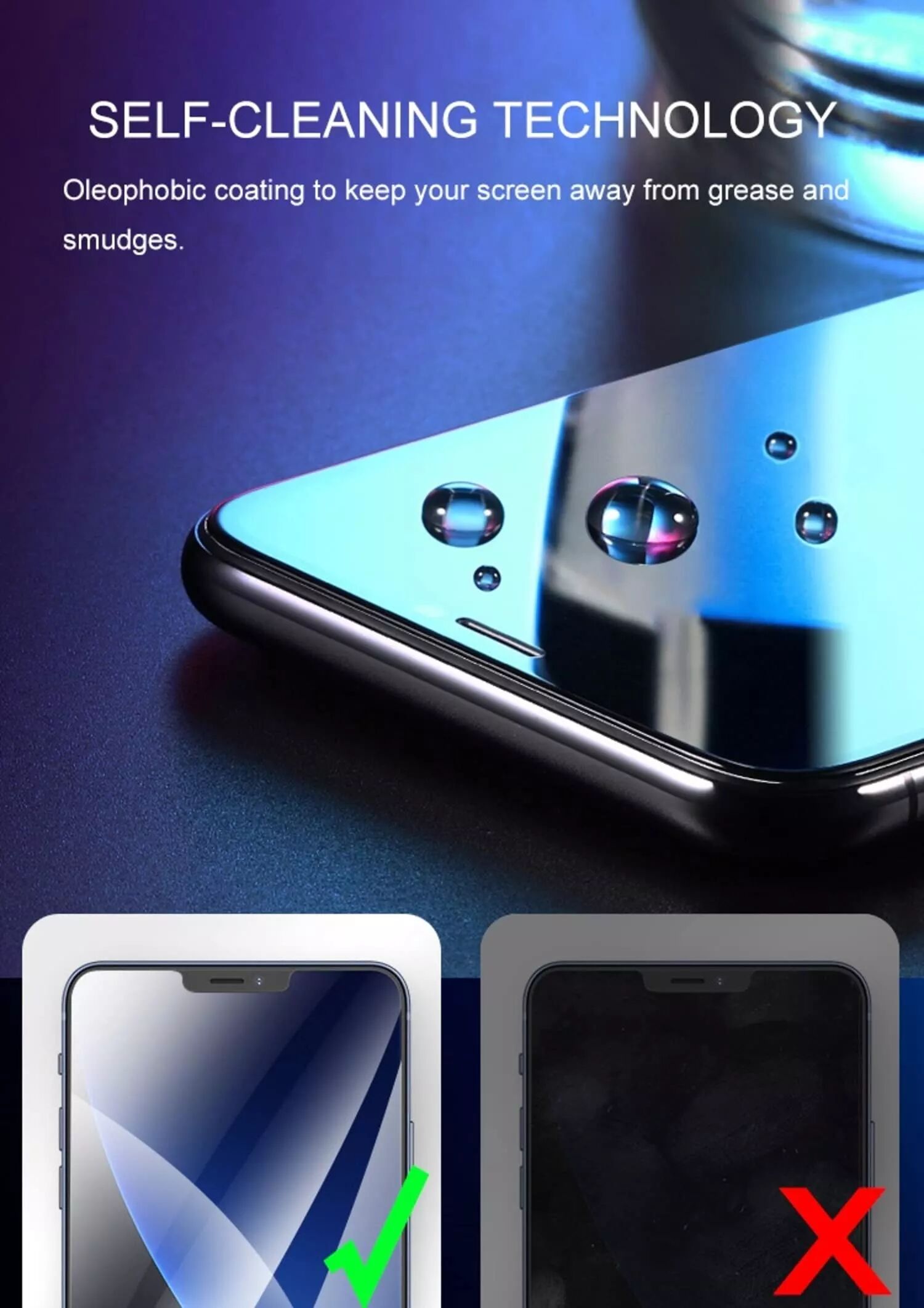INF Displayschutzfolie aus gehärtetem Glas iPhone 14 Pro