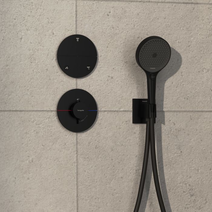 Hansgrohe ShowerSelect Comfort S Thermostat 15559670 UP, für 1 Verbraucher, mattschwarz