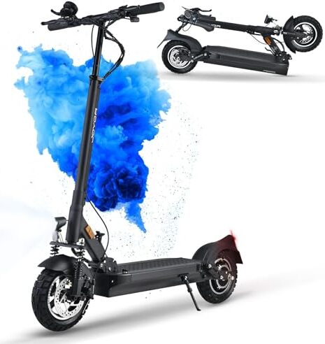 Joyor E Scooter Road Genehmigung Y8-S, 48 V 26 AH, Bereich 90-110 km, Stoßdämpfungsvorderseite hinten, faltbarer elektrischer Roller, Ladungskapazität