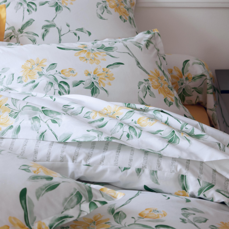 Taie percale Tradilinge ÉLÉNA AMBRE