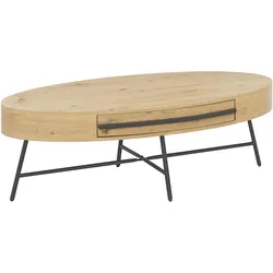 Couchtisch Emilia Eichefarben MDF mit Stauraum