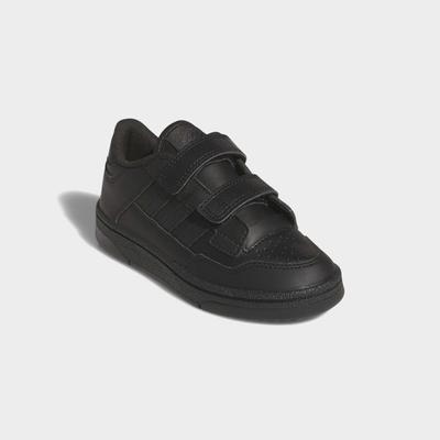 Sneaker ADIDAS SPORTSWEAR "RAPID COURT KINDER", Mädchen, Gr. 30, schwarz (core schwarz, core schwarz, carbon), Synthetik, Schuhe Sneaker, für Kinder & Jugendliche