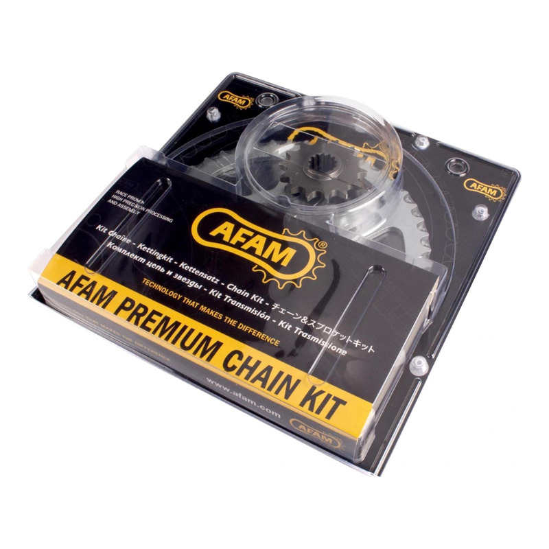 Kit chaîne AFAM 15x41 pour Honda CB 500 X 13-15, CB X ABS 13-18