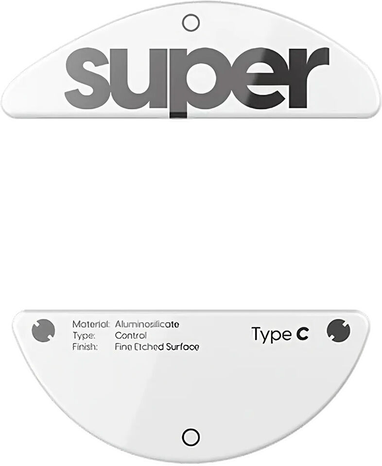 Superglide Glas Skates Type-C Till Pulsar X3 Series - Vit