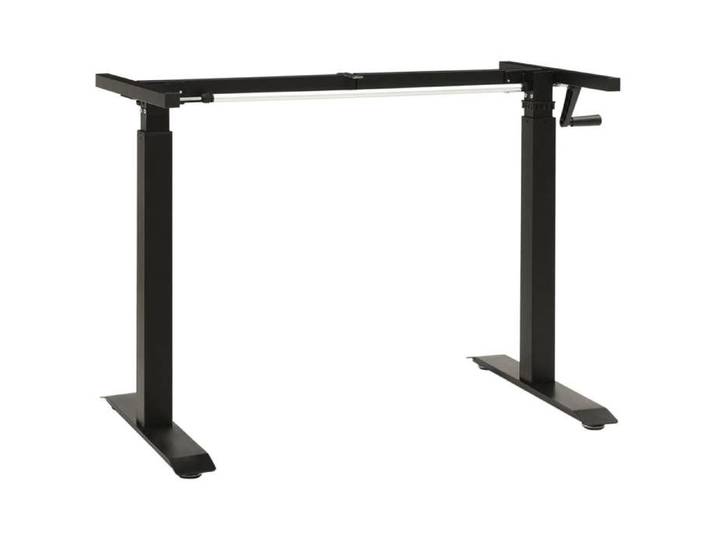 Cadre de bureau en hauteur réglable avec manivelle manuel - - bureau de travail - Noir - 102 - 160 cm fdh13u1558