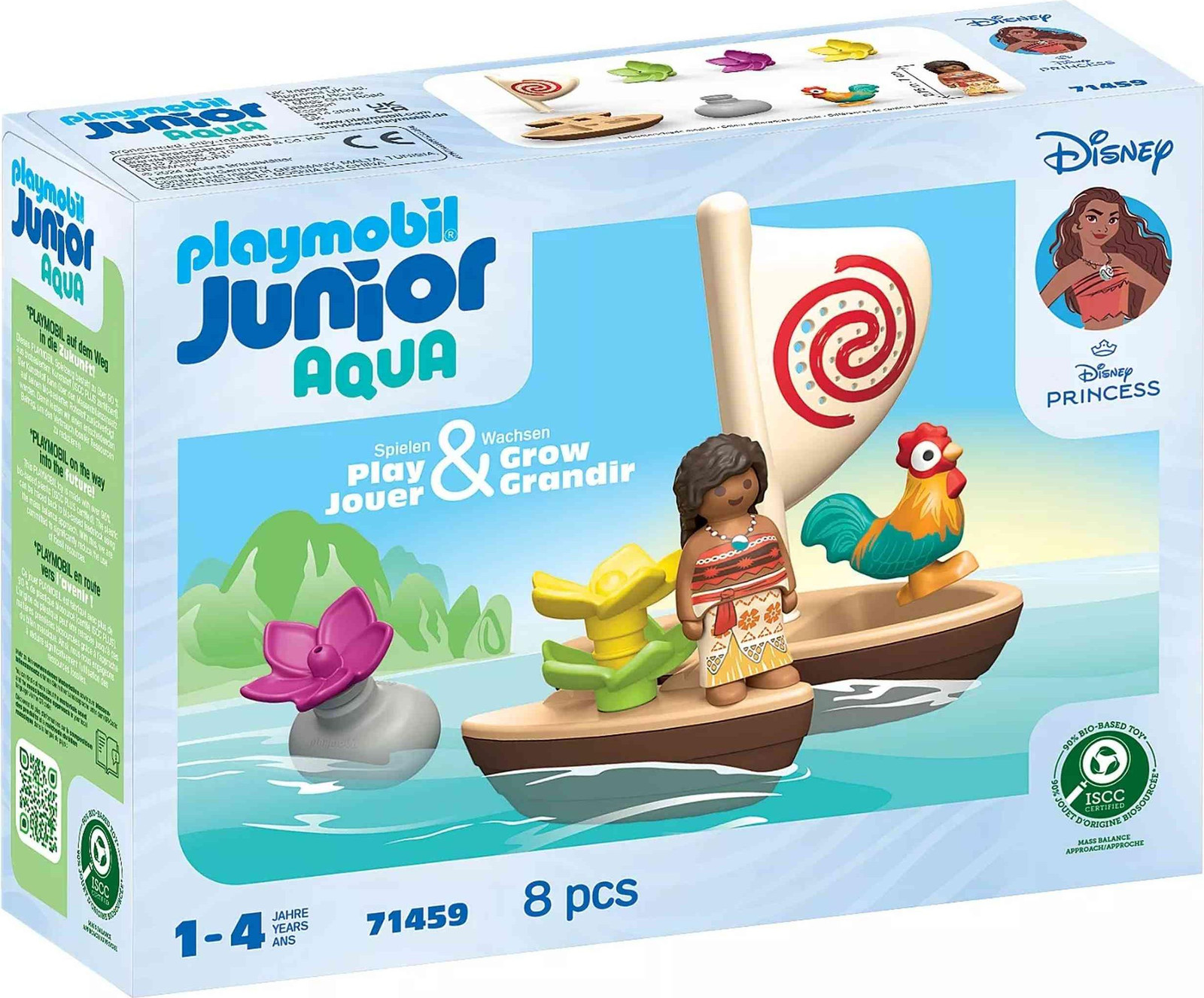 Playmobil Disney Junior Moana en Zeilboot - Badspeelgoed dat in water blijft drijven