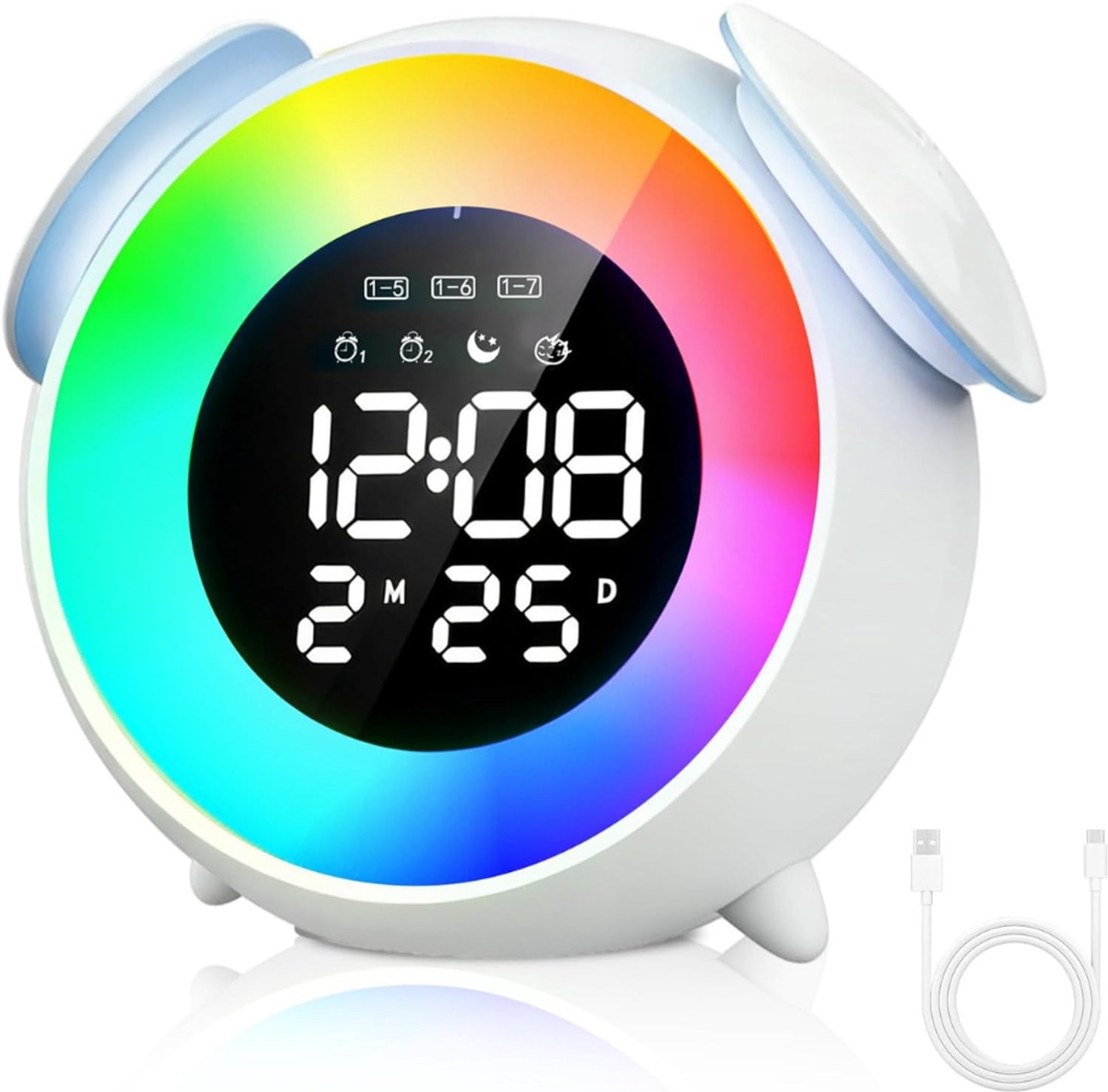 DYVNS® Wekker Kinderen Slaaptrainer - Digitale Wekker met Kleuren