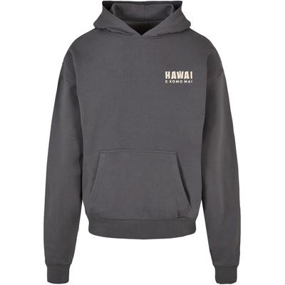 Kapuzenpullover MERCHCODE "Merchcode Hawai Oversized Hoody", Herren, Gr. XS, grau (magnet), 100% Baumwolle, mehrfarbig, oversize, ohne Ausschnitt, Pullover Kapuzenpullover