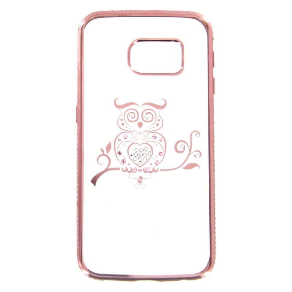 OEM TPU Case Bling Samsung S6 Edge-Owl rosegold (Samsung Galaxy S6 Edge) (25445402)