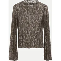 Langarmshirt aus Spitze Braun 38